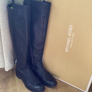 Michael Kors Joanie boot, black leather 8M